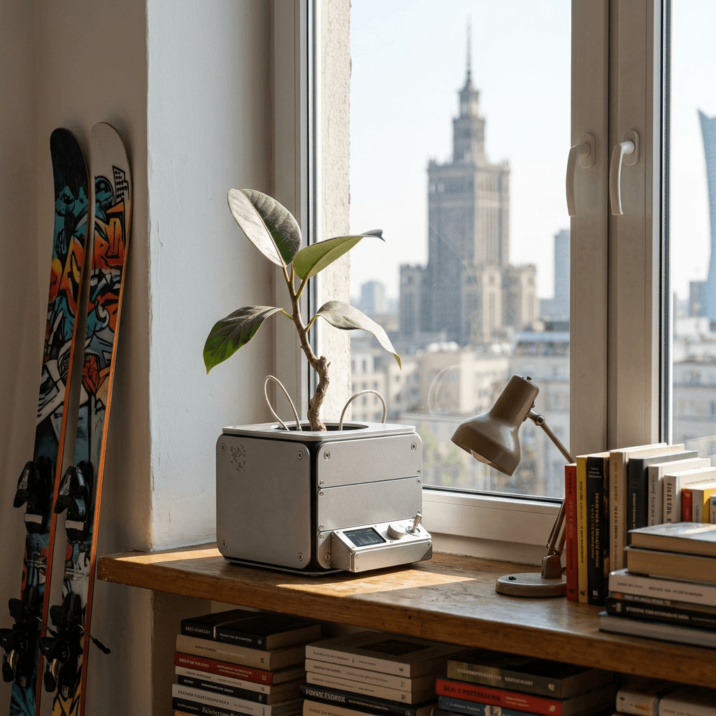 T1N-P0T on a Warsaw windowsill