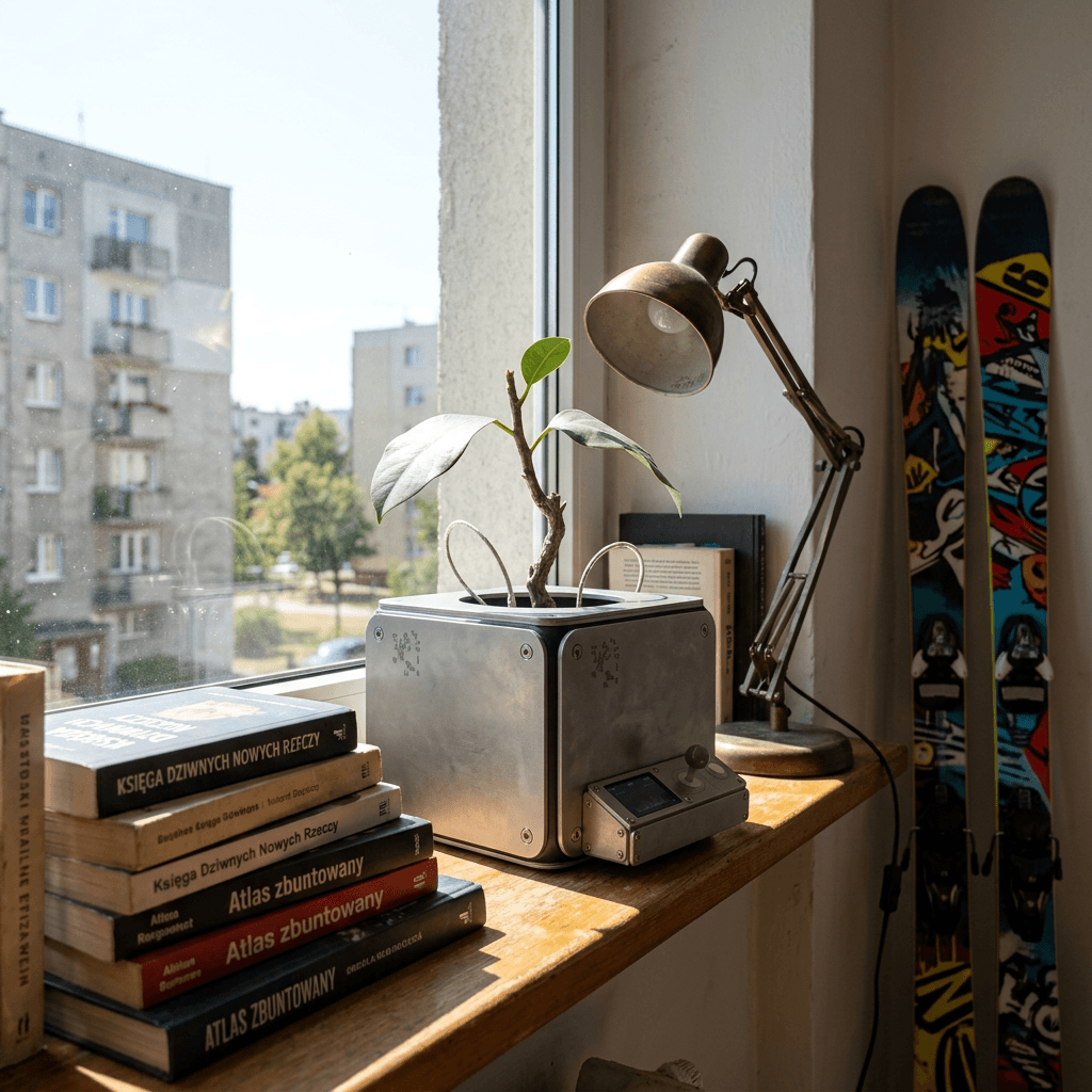 T1N-P0T on a Warsaw windowsill